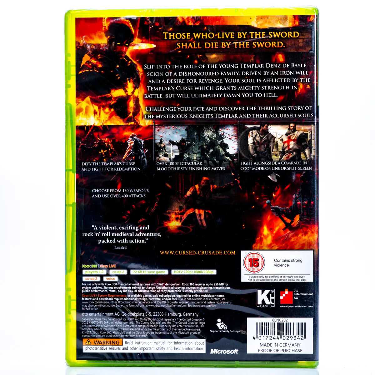 The Cursed Crusade - Xbox 360 Spill (Forseglet) - Retrospillkongen