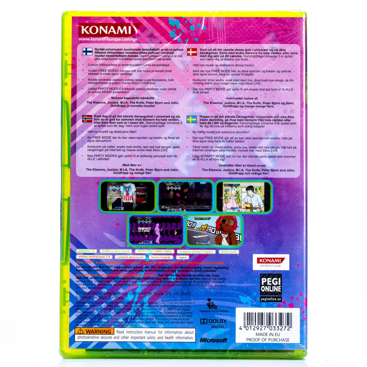 Dancing Stage Universe 2 - Xbox 360 Spill (Forseglet) - Retrospillkongen