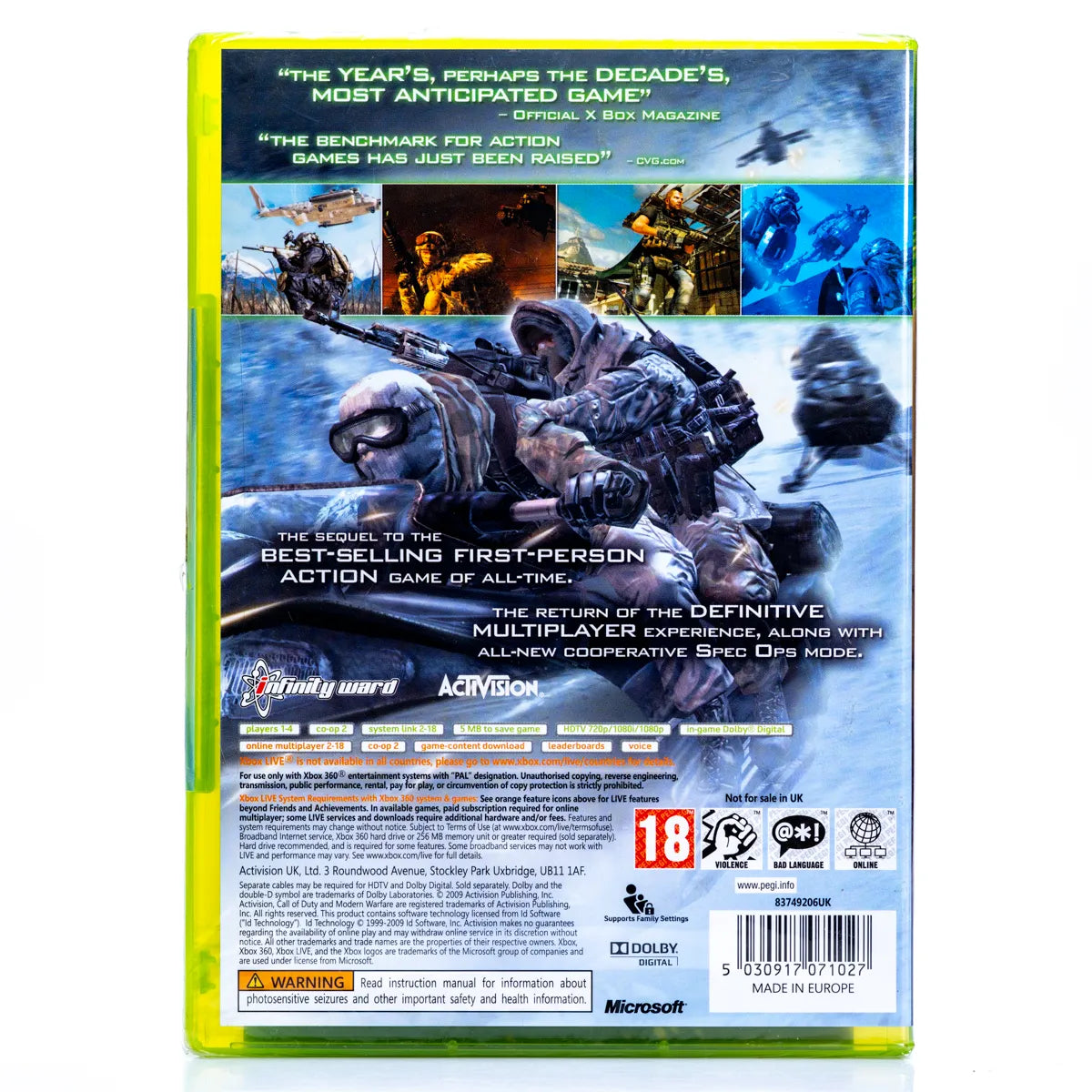 Call of Duty: Modern Warfare 2 - Xbox 360 Spill (Forseglet) - Retrospillkongen