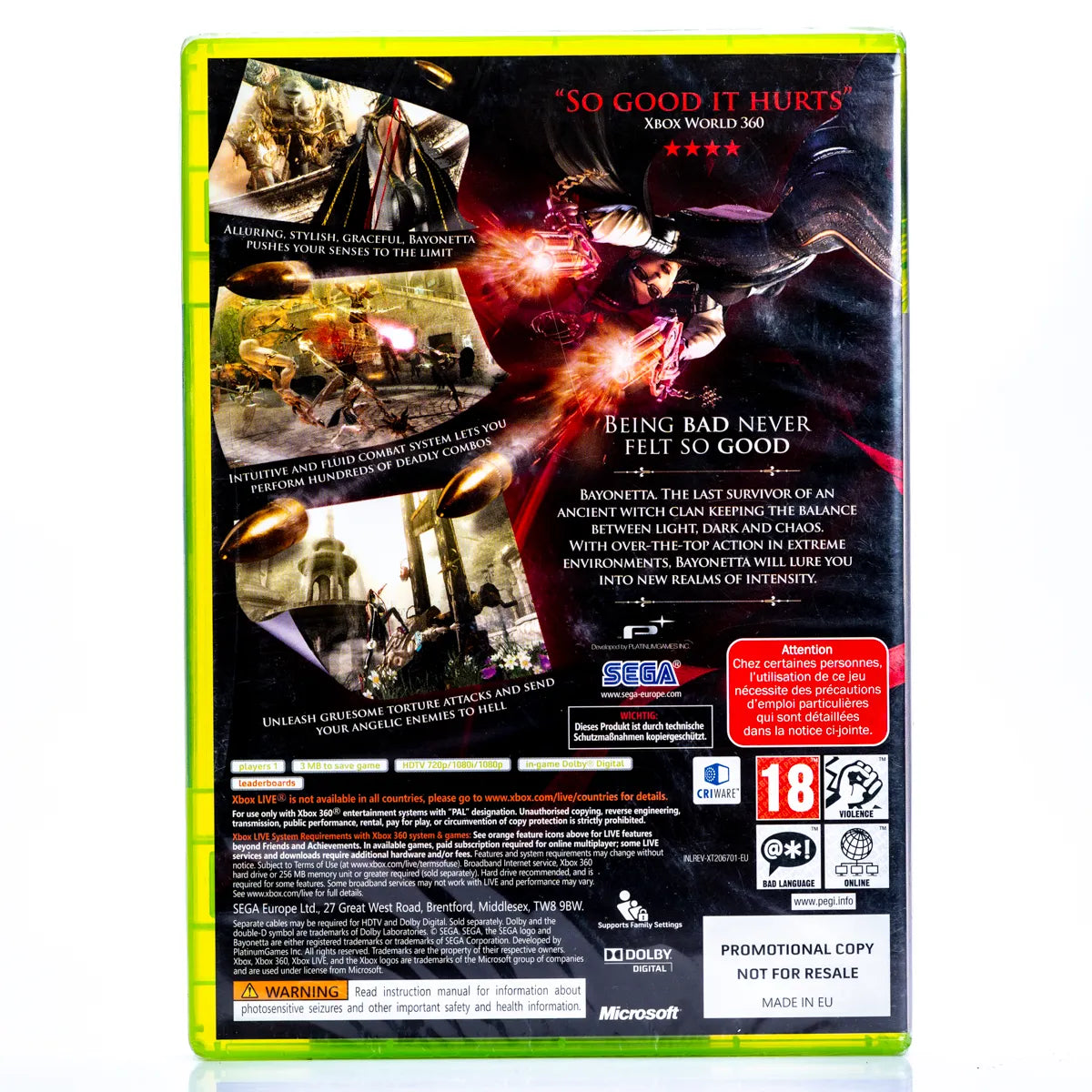 Bayonetta - Xbox 360 Spill (Forseglet) - Retrospillkongen