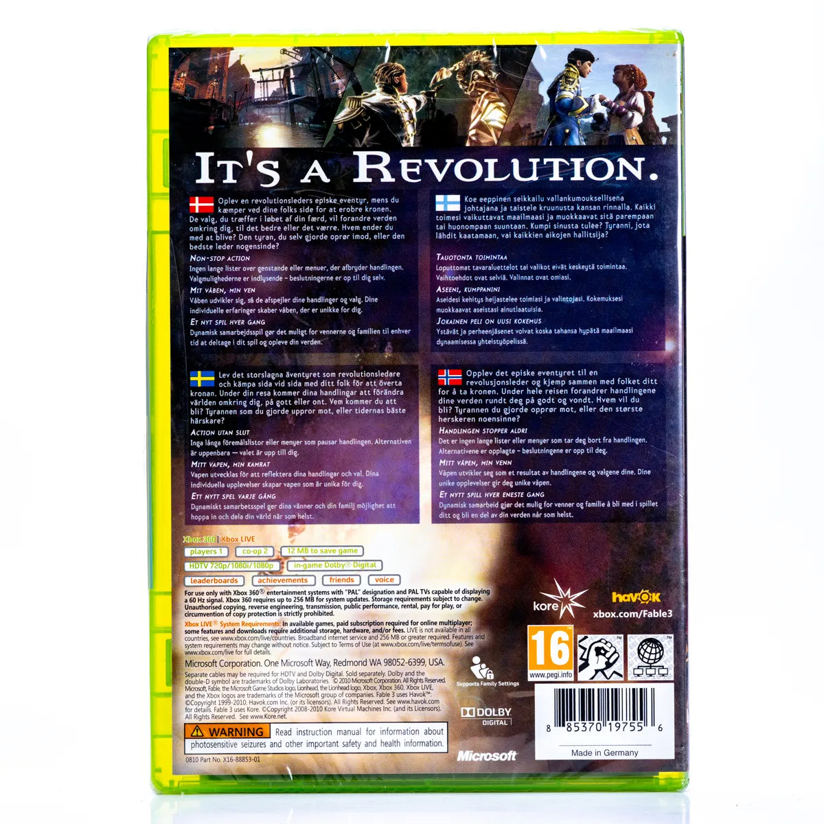 Fable III - Xbox 360 Spill (Forseglet) - Retrospillkongen