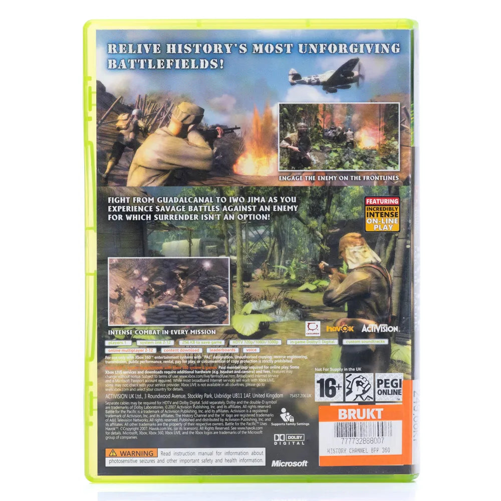 The History Channel: Battle for the Pacific - Xbox 360 spill - Retrospillkongen