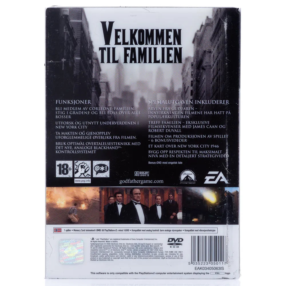 The Godfather | Gudfaren Limited Edition - PS2 Spill (Steelbook) - Retrospillkongen