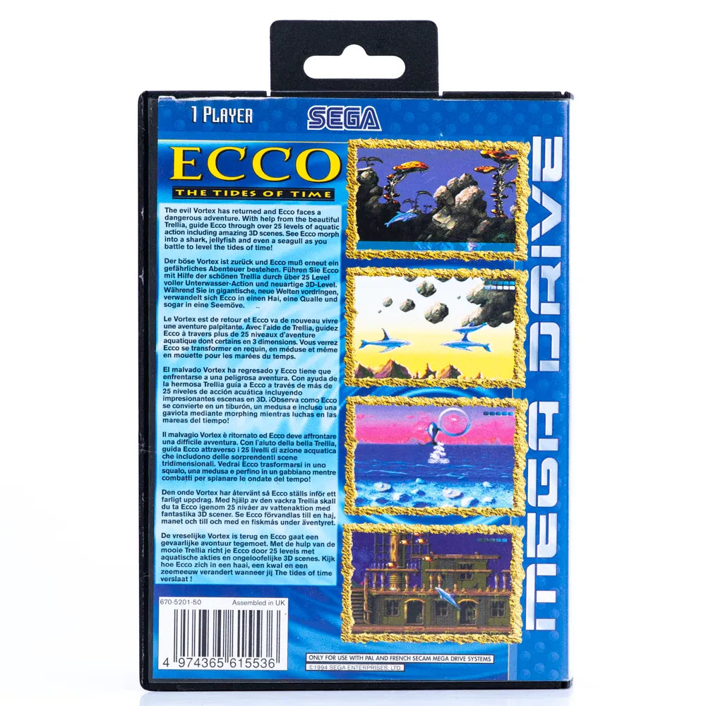 Ecco The Tides of Time - SEGA Mega Drive spill - Retrospillkongen
