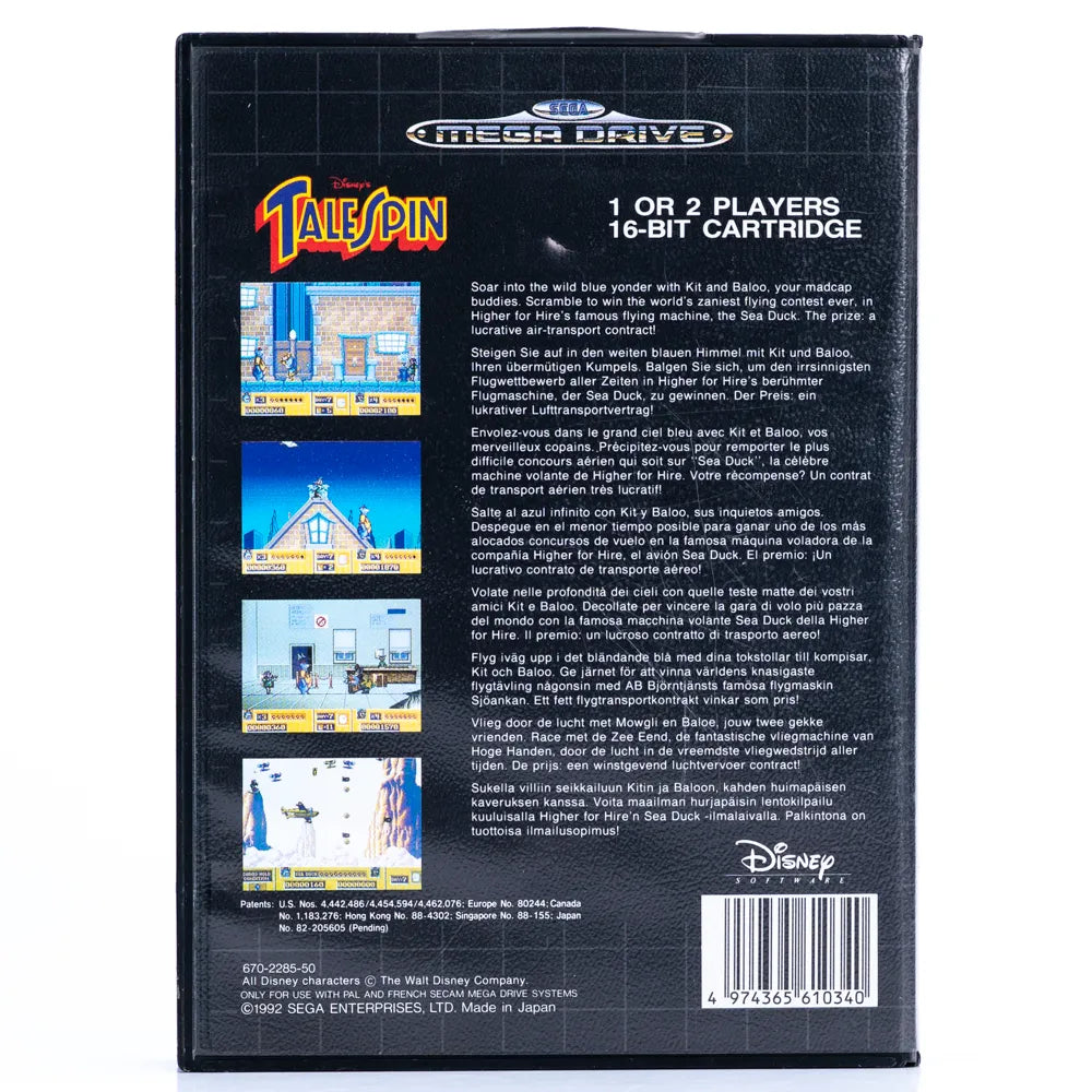 Disney's Tale Spin - SEGA Mega Drive spill - Retrospillkongen