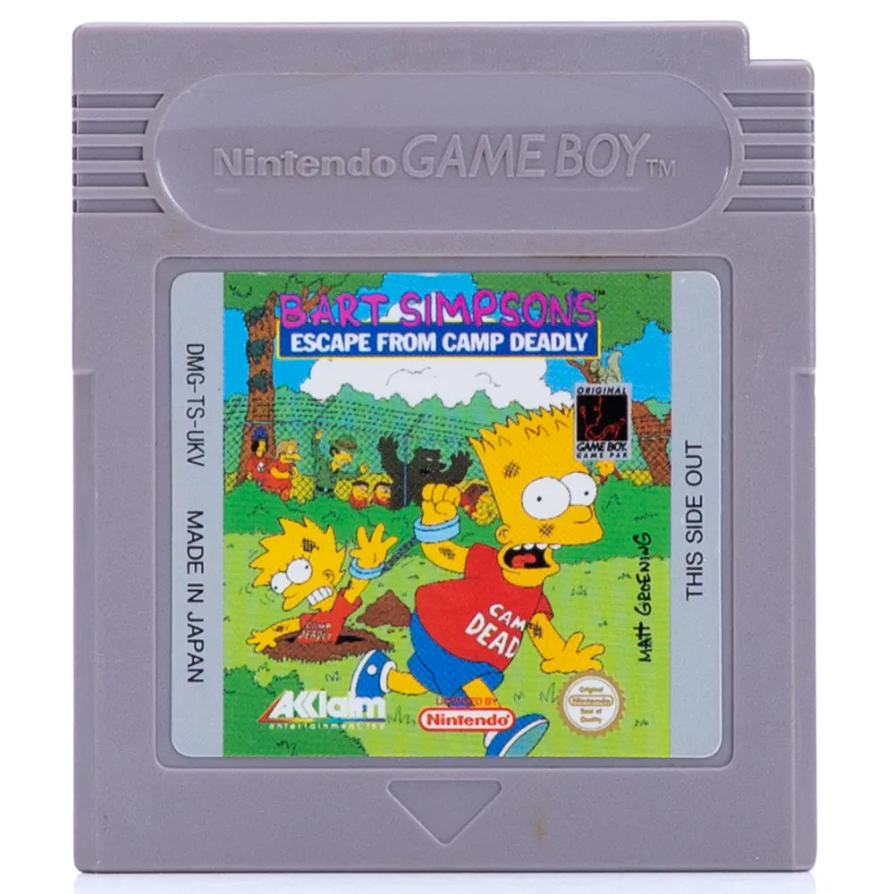 Bart Simpson's Escape from Camp Deadly - Game Boy spill - Retrospillkongen