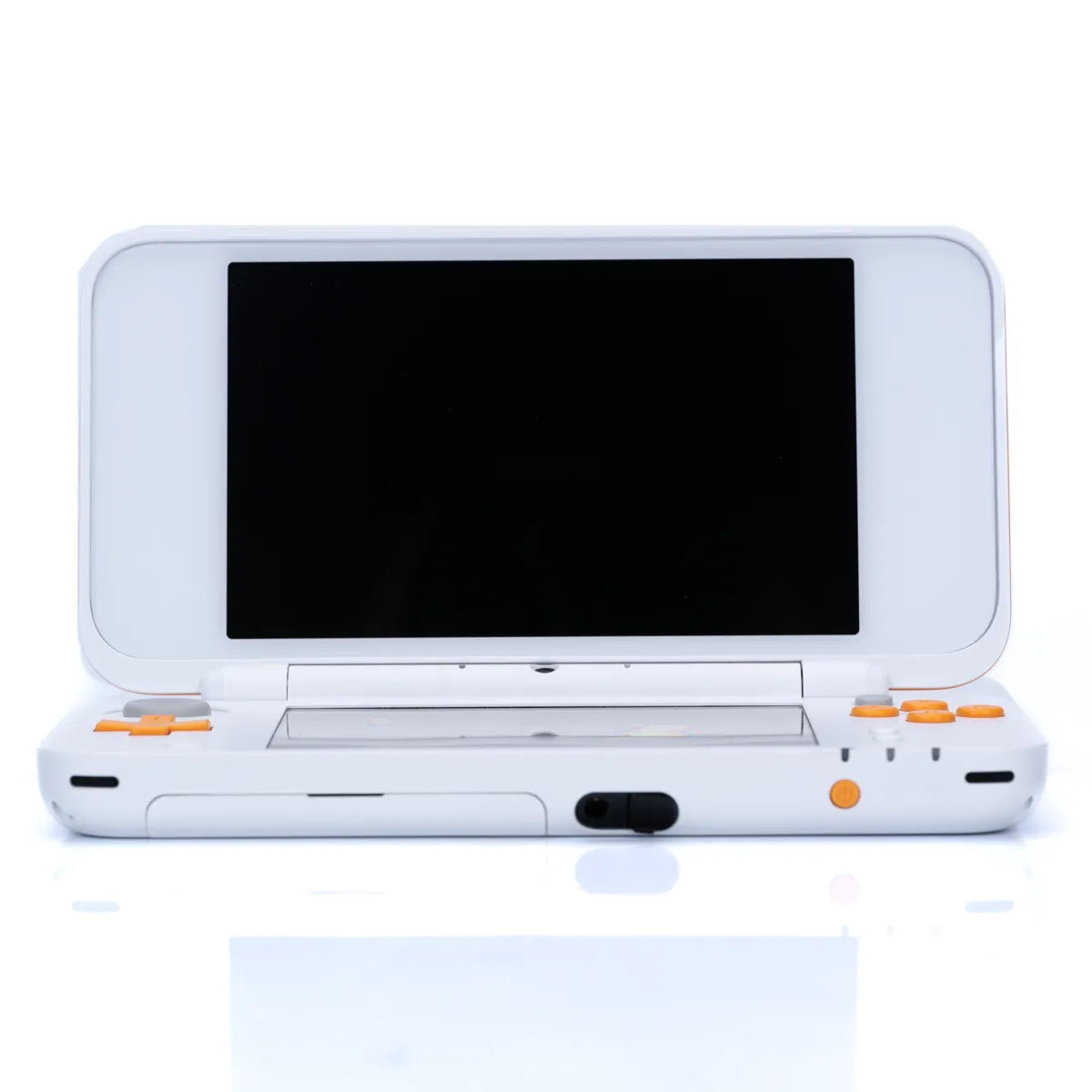 New Nintendo 2DS XL Hvit & Oransje Konsoll m/Strømadapter - Retrospillkongen