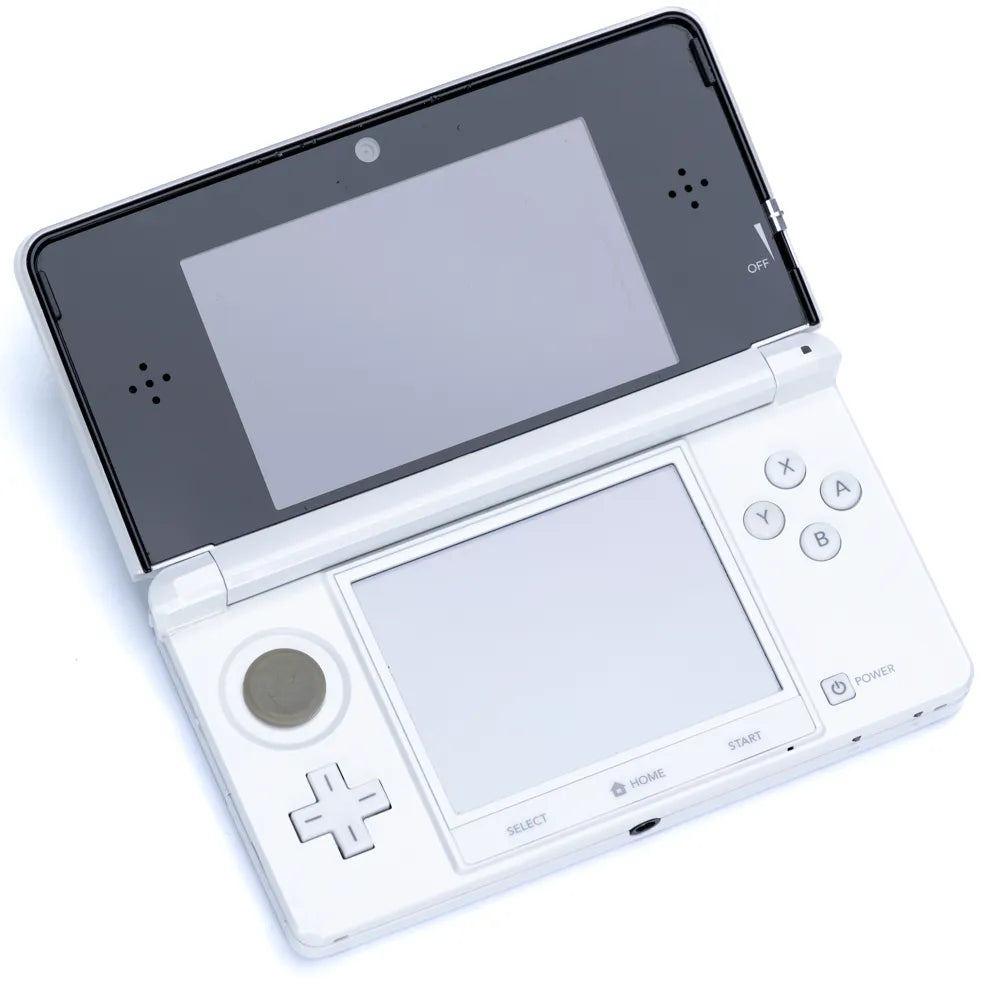 Nintendo 3DS - Ice White Håndholdt m/Strømadapter - Retrospillkongen