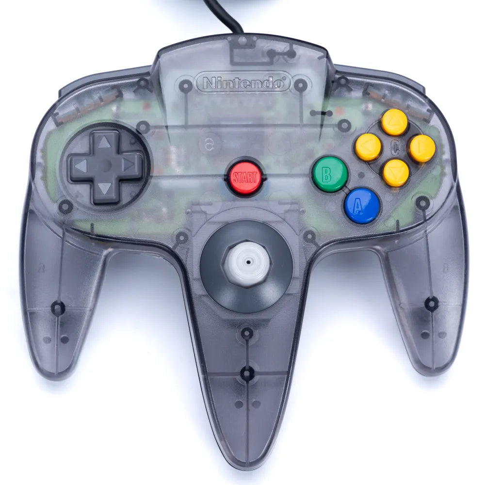 Original Nintendo 64 Funtastic Smoke Grey Kontroll - N64 - Retrospillkongen