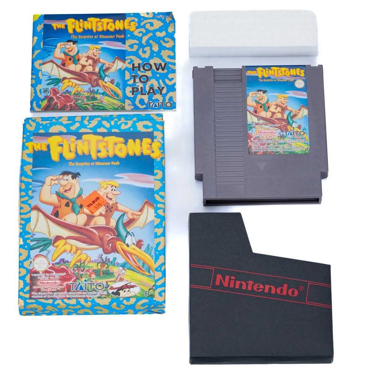 The Flintstones The Suprise at Dinosaur Peak - NES spill (Komplett i eske, SCN) - Retrospillkongen