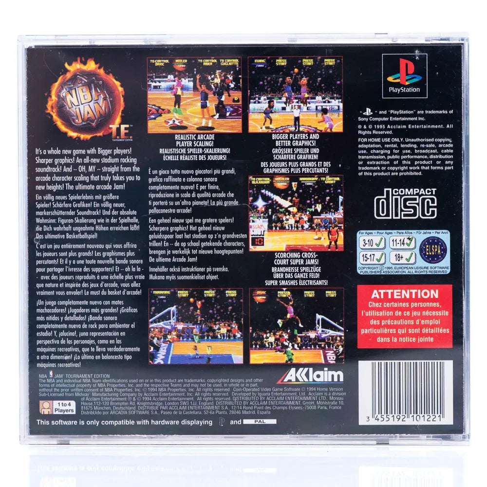 NBA Jam Tournament Edition - PS1 spill - Retrospillkongen