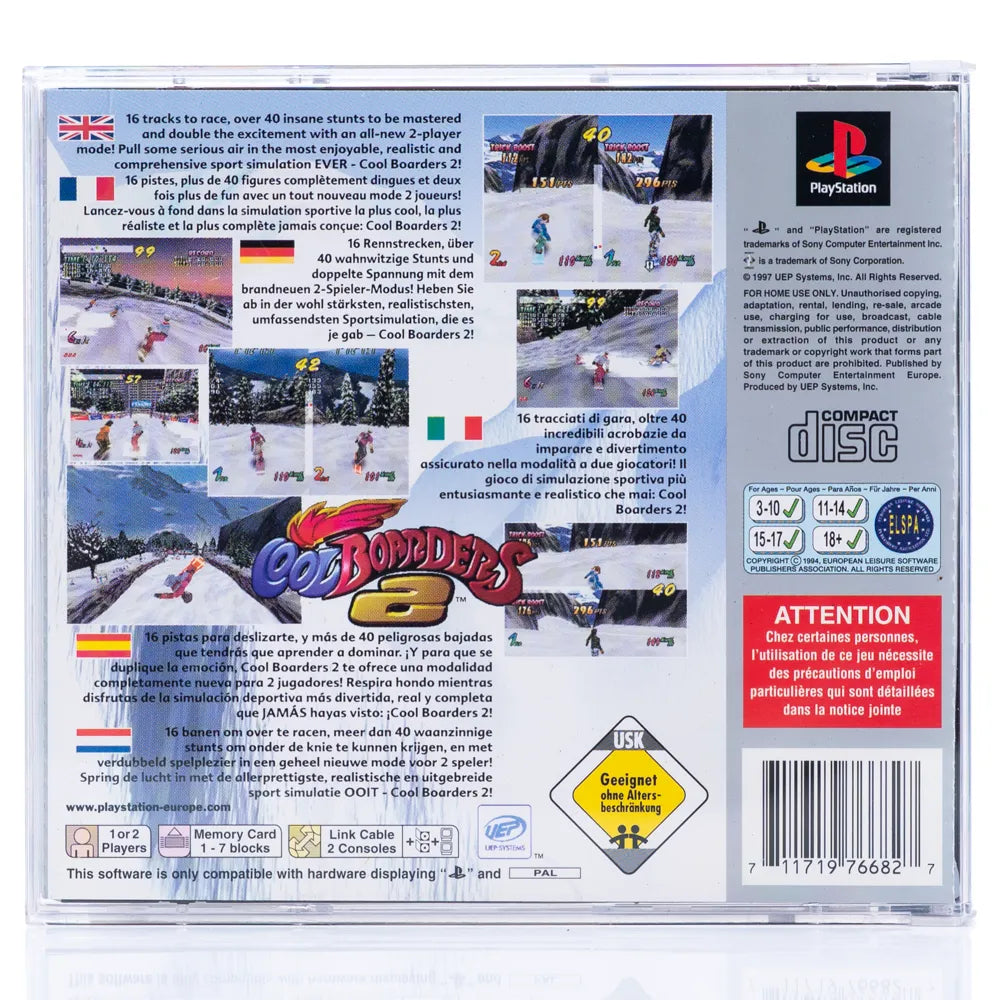 Cool Boarders 2 - PS1 spill - Retrospillkongen