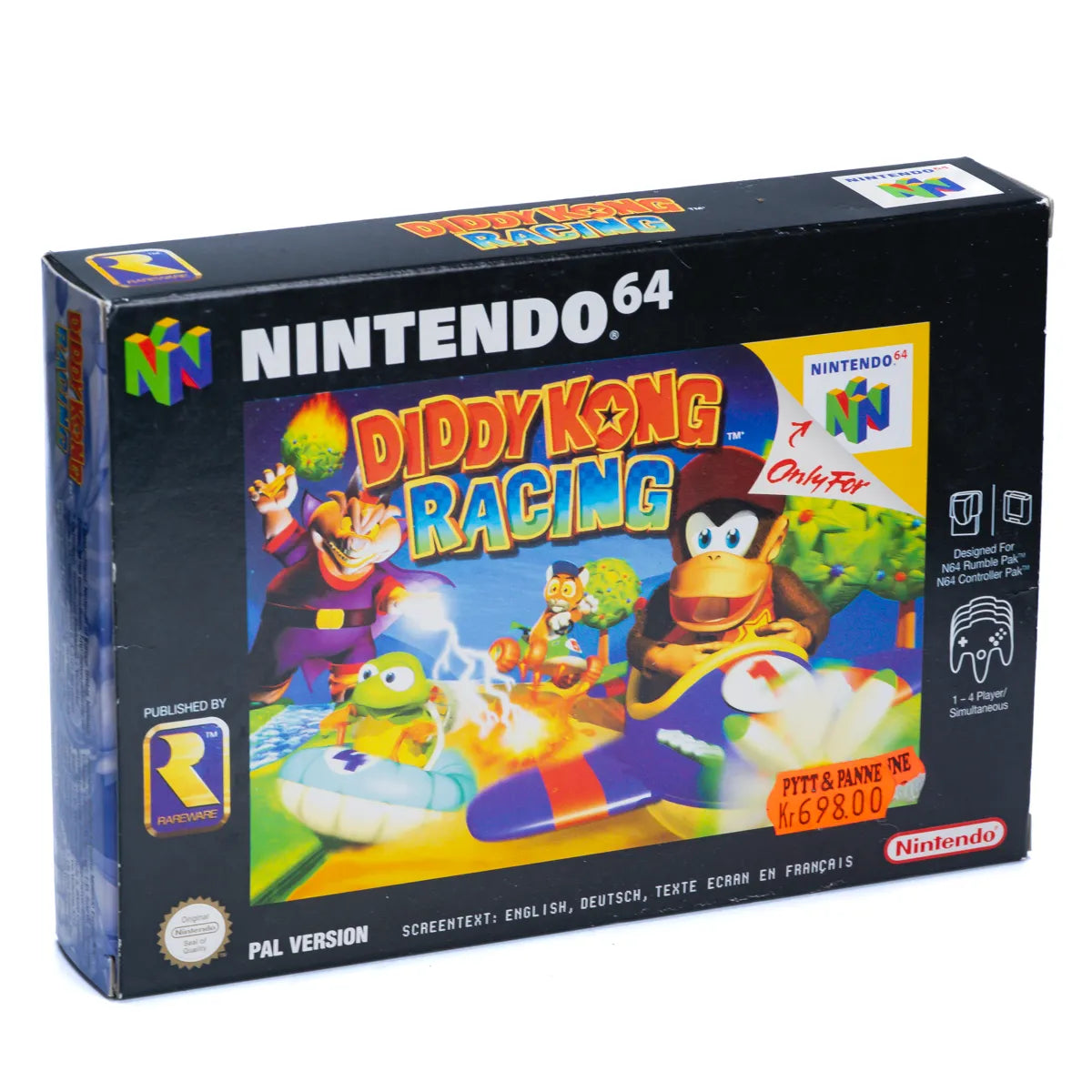 Diddy Kong Racing - N64 spill (I eske) - Retrospillkongen