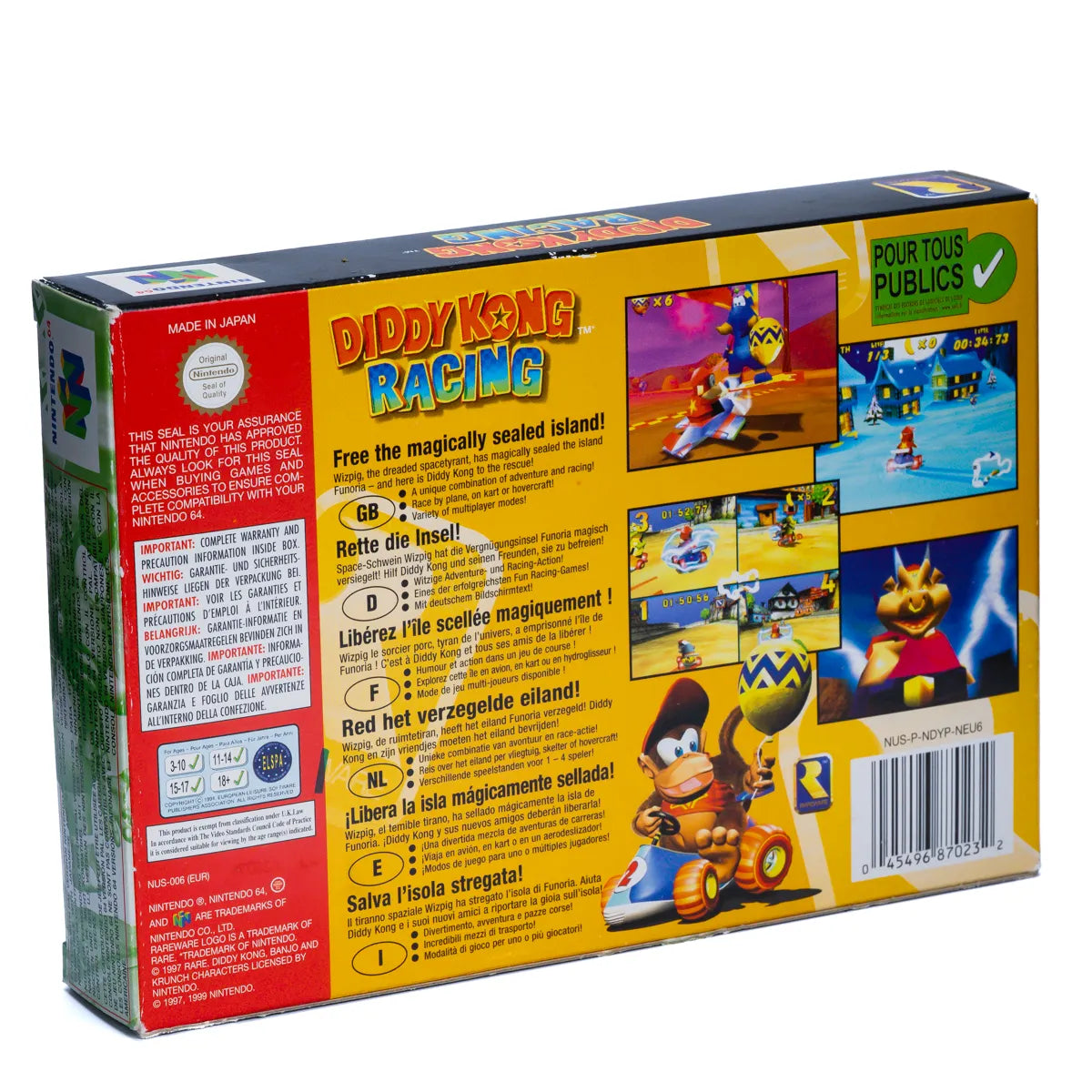 Diddy Kong Racing - N64 spill (I eske) - Retrospillkongen
