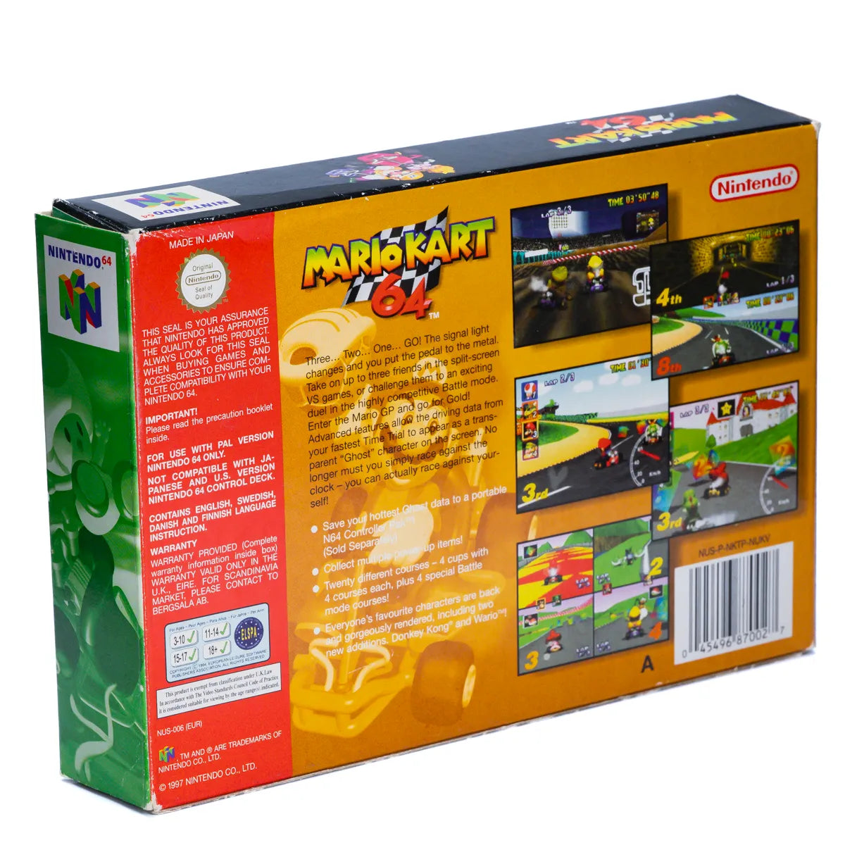 Mario Kart 64 - N64 spill (I eske) - Retrospillkongen