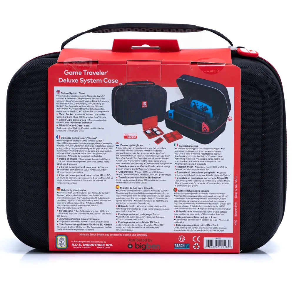 Nintendo Switch Game Traveler Deluxe System Case (Forseglet i Eske)
