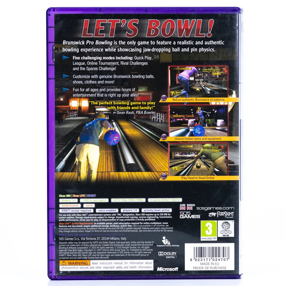Brunswick Pro Bowling - Xbox 360 spill - Retrospillkongen