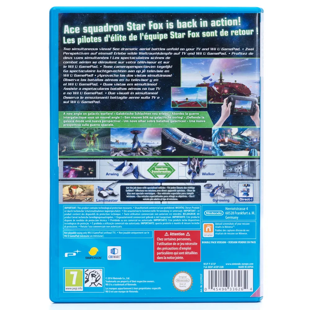 StarFox Zero First Print Edition - Wii U spill (i Eske)