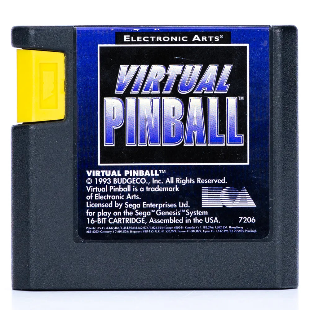 Virtual Pinball - SEGA Mega Drive spill - Retrospillkongen