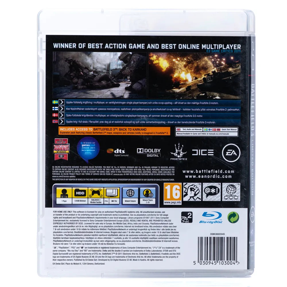 Battlefield 3 (Limited Edition) - PS3 spill - Retrospillkongen