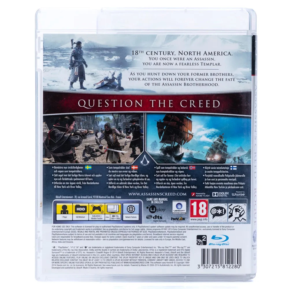 Assassin's Creed: Rogue - PS3 spill - Retrospillkongen