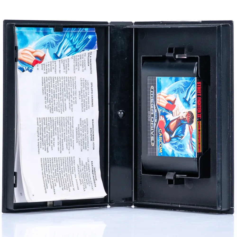 Sega Mega Drive II Street Fighter II Special Champion Edition i eske - Retrospillkongen