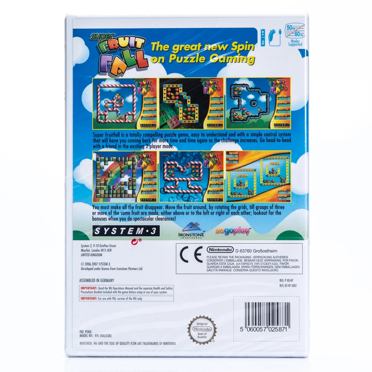 Super Fruitfall - Wii spill (Forseglet) - Retrospillkongen