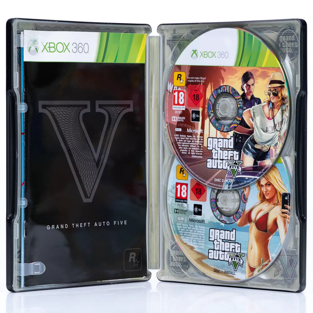 Grand Theft Auto V - Xbox 360 spill (Steelbook) - Retrospillkongen