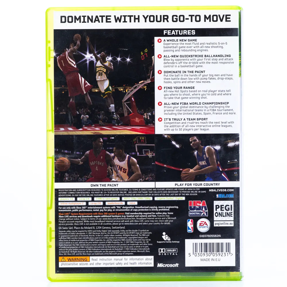 NBA Live 08 - Xbox 360 spill - Retrospillkongen