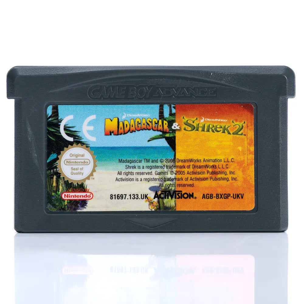 Madagascar & Shrek 2 - GBA spill