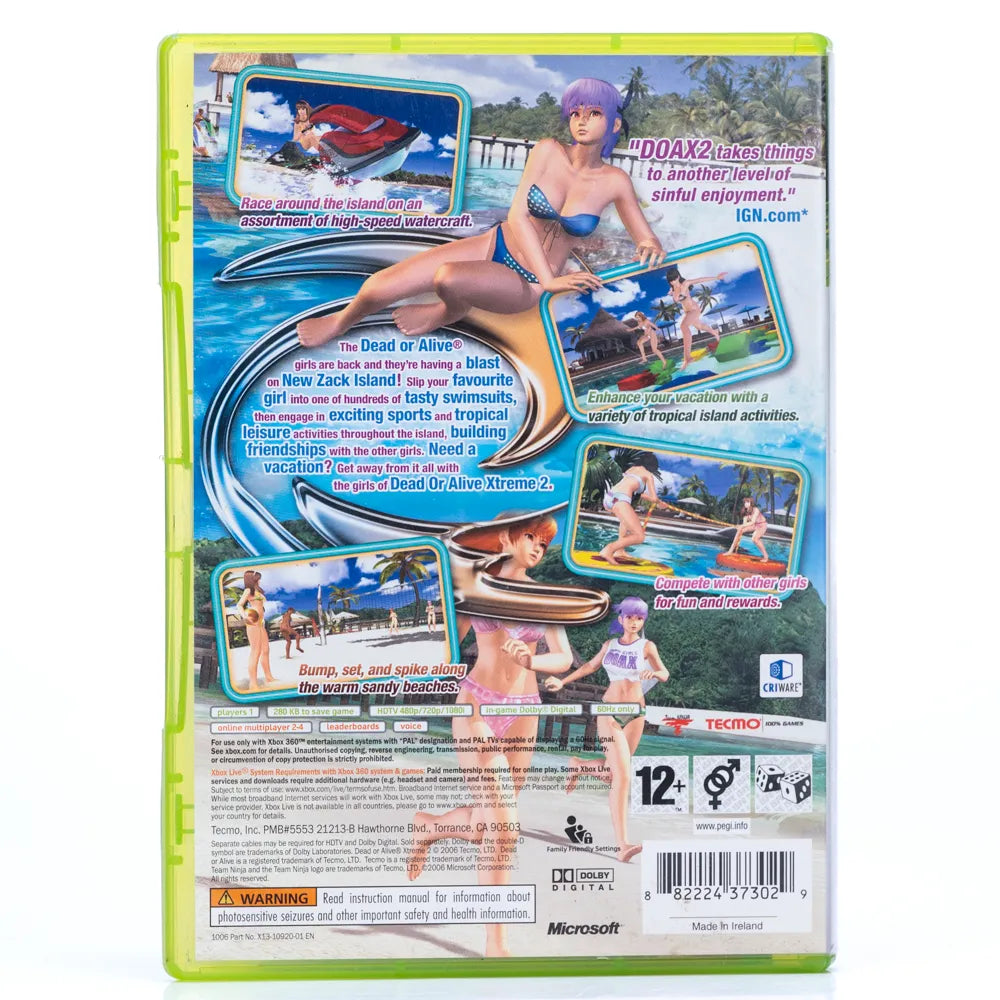 Dead or Alive Xtreme 2 - Xbox 360 spill - Retrospillkongen