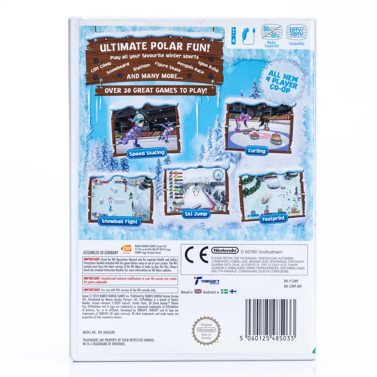 Family Party Winter Fun - Nintendo Wii Spill - Retrospillkongen