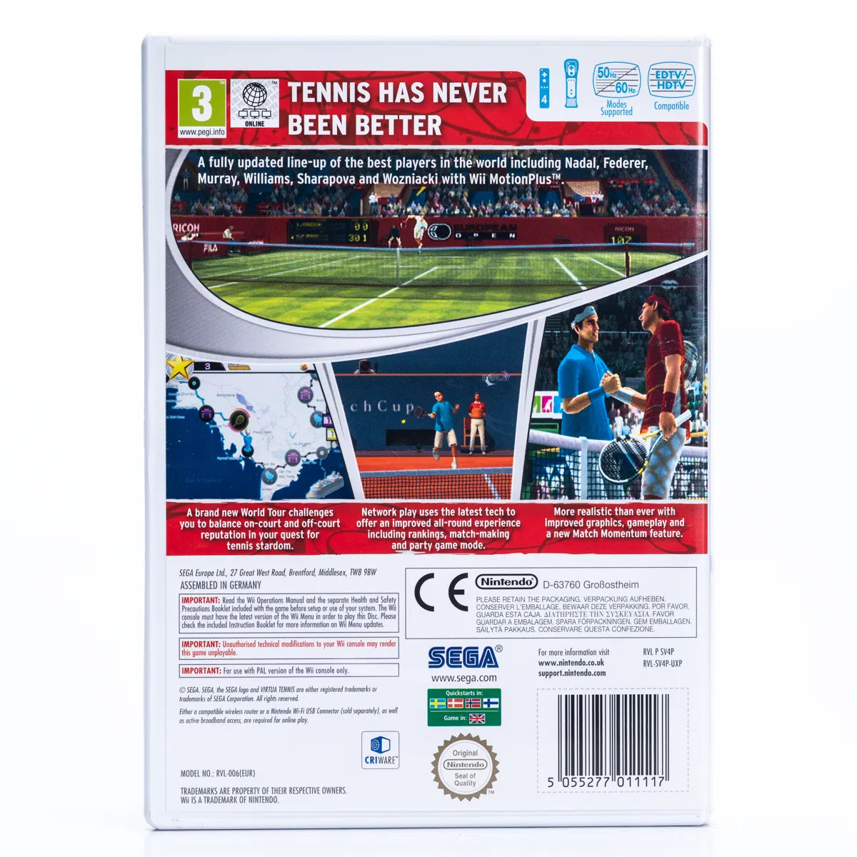 Virtua Tennis 4 - Wii Spill - Retrospillkongen