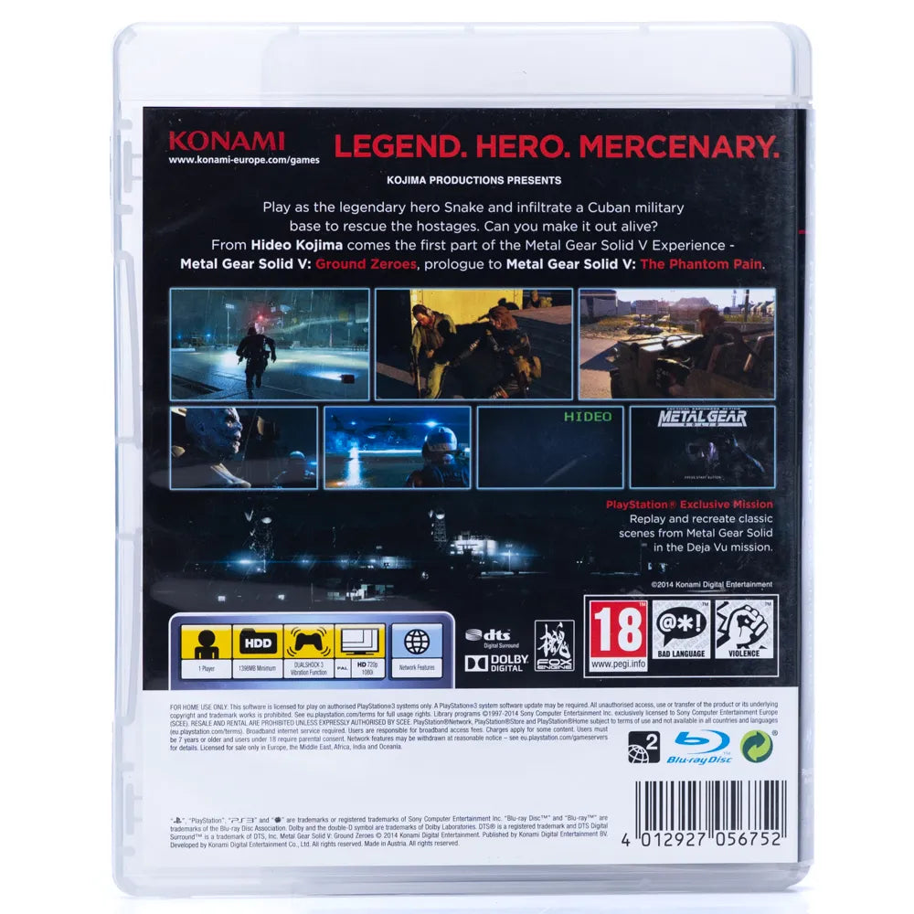 Metal Gear Solid V: Ground Zeroes - PS3 spill - Retrospillkongen