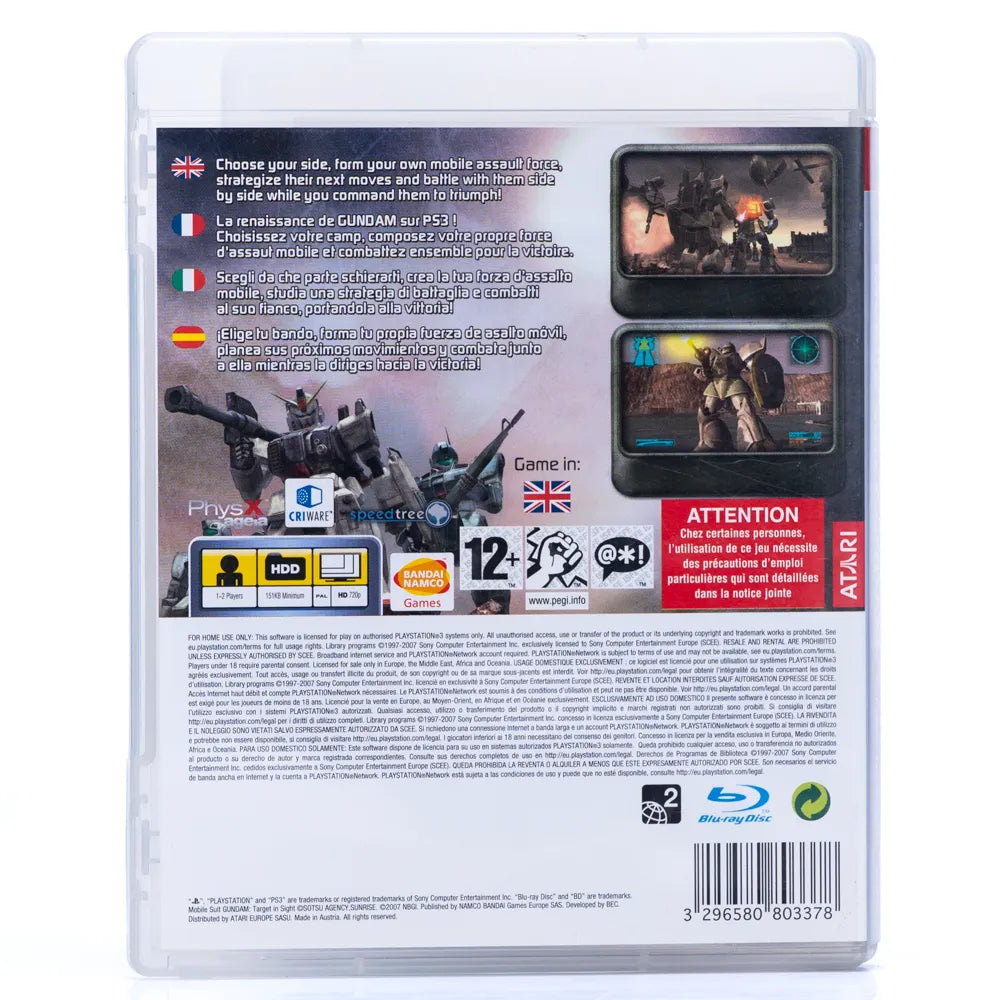 Mobile Suit Gundam: Target in Sight - PS3 spill - Retrospillkongen