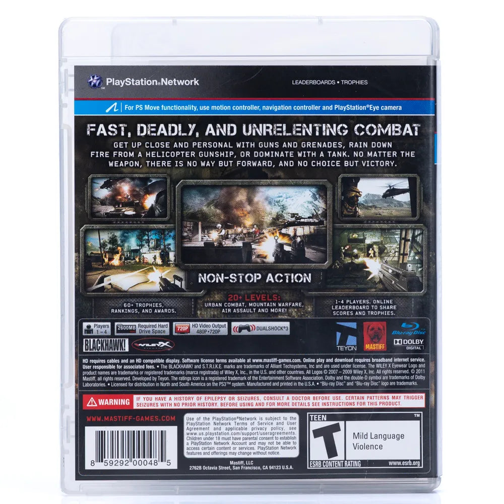 Heavy Fire: Afghanistan - PS3 spill (NTSC-U) - Retrospillkongen