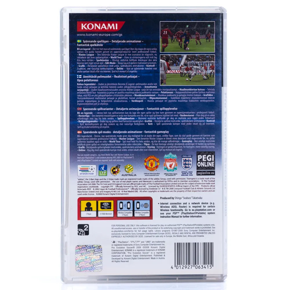 Pro Evolution Soccer 2009 - PSP spill