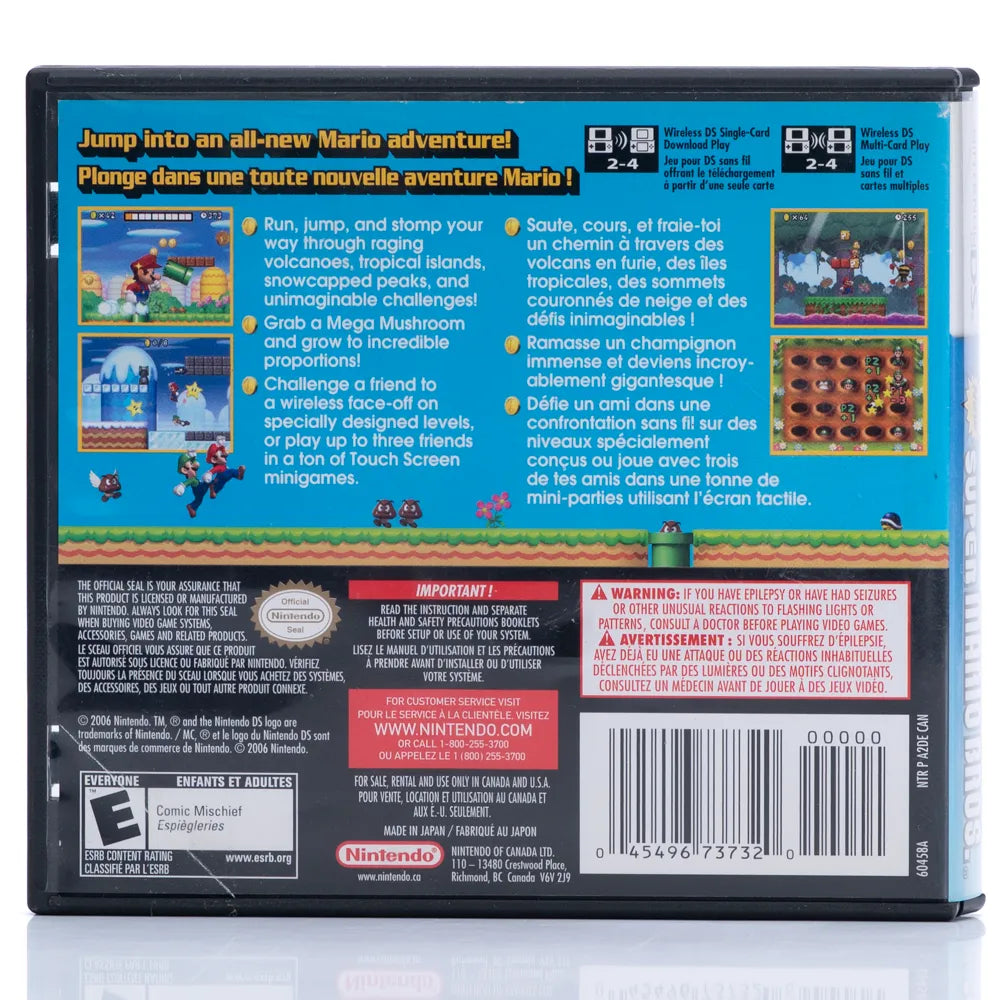 New Super Mario Bros. - Nintendo DS spill (NTSC, regionfri)