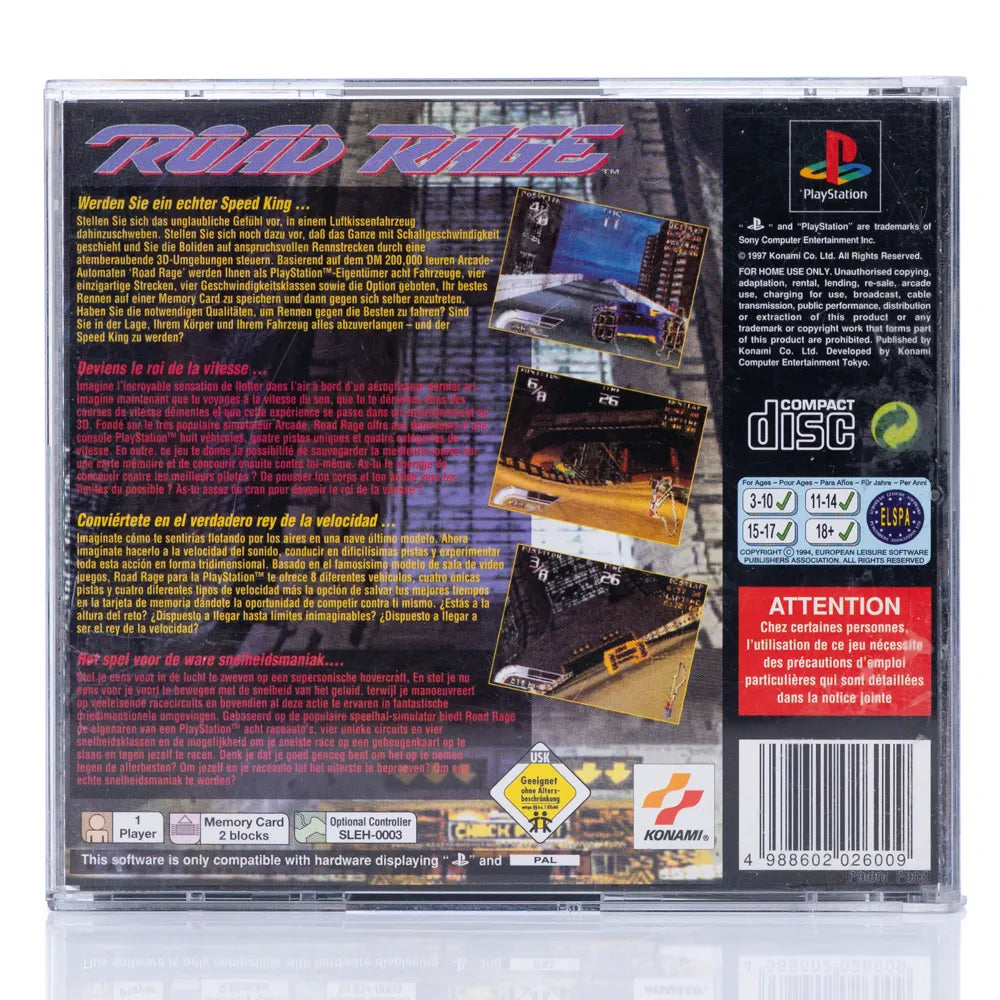 Road Rage - PS1 spill - Retrospillkongen
