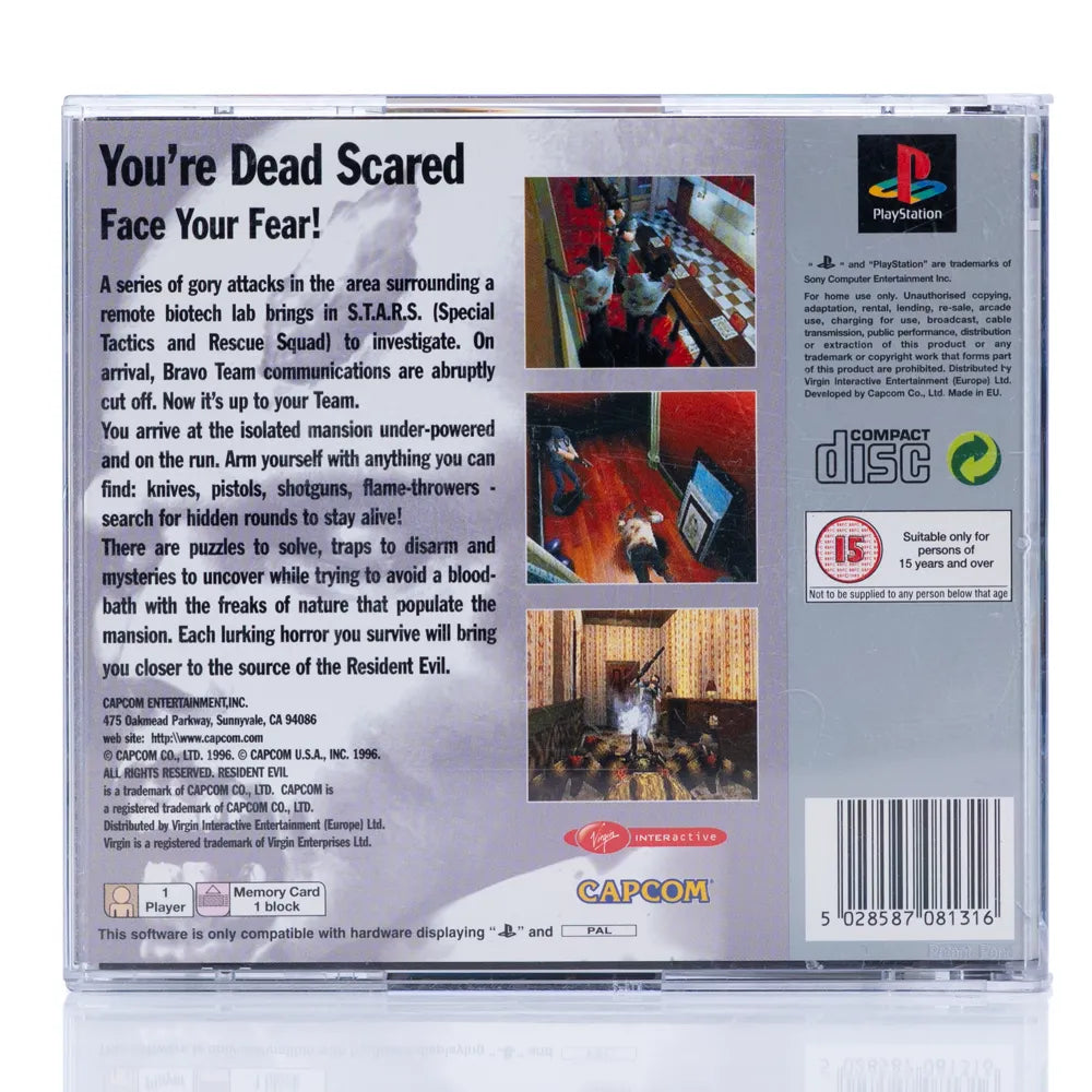 Resident Evil - PS1 spill - Retrospillkongen