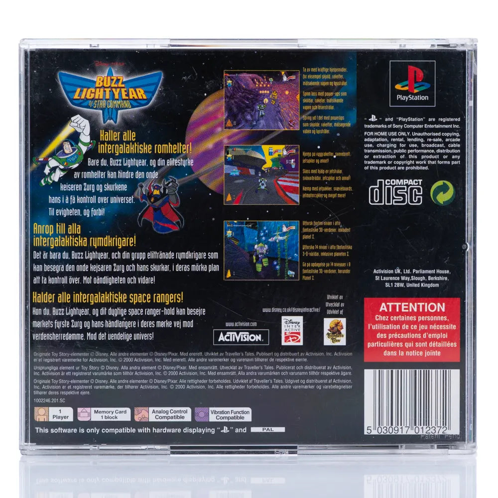 Buzz Lightyear of Star Command - PS1 spill - Retrospillkongen