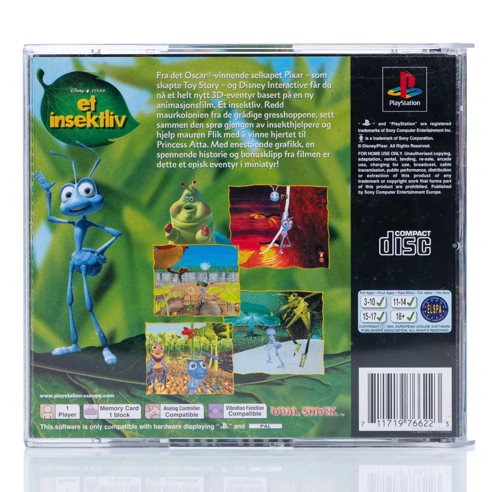 Disney • Pixar Små Kryp - PS1 spill - Retrospillkongen