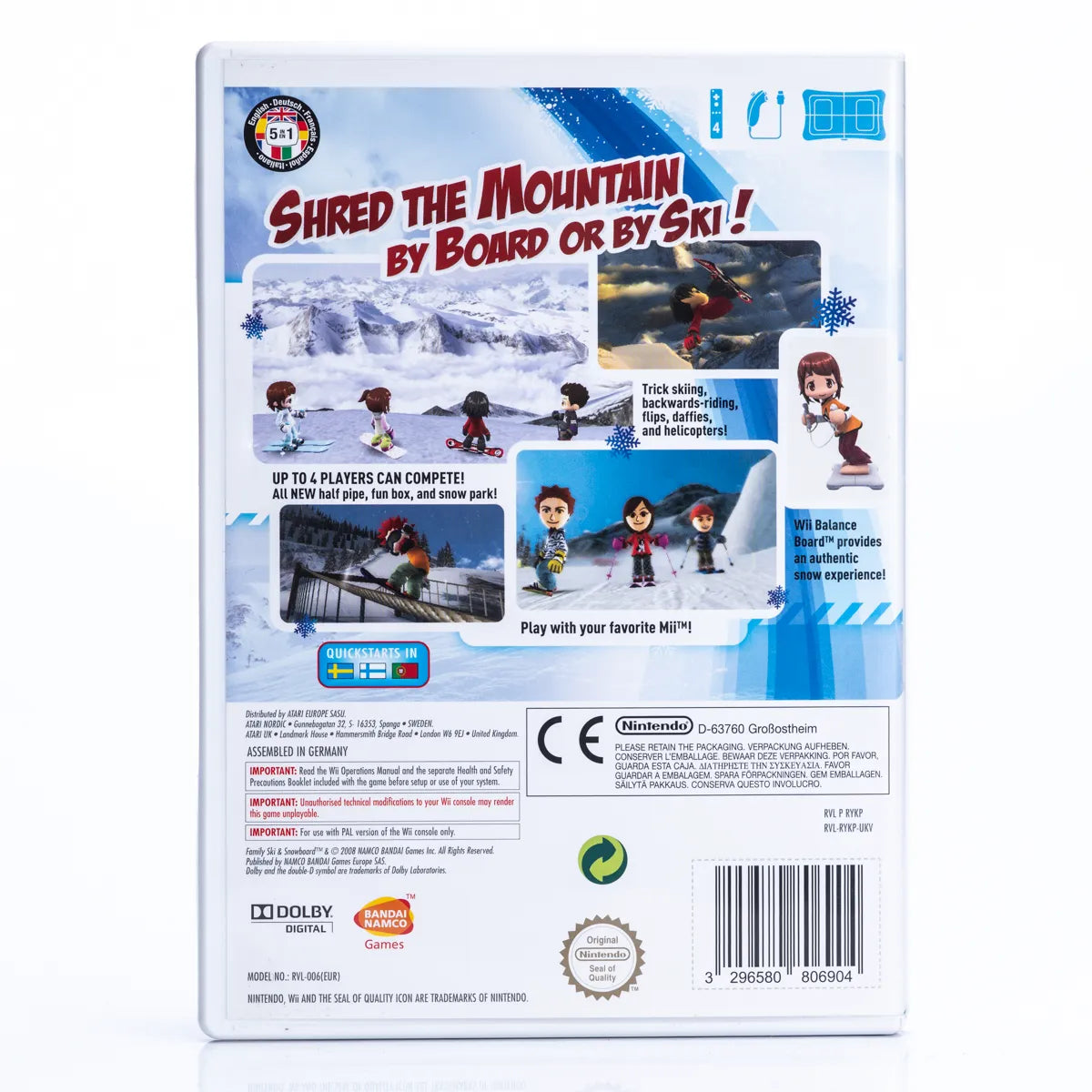 Family Ski & Snowboard - Wii Spill - Retrospillkongen