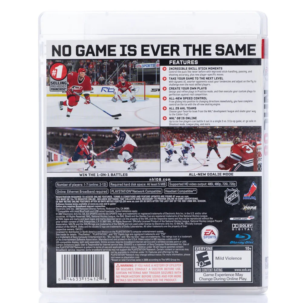 NHL 08 - PS3 spill (NTSC, regionfri)