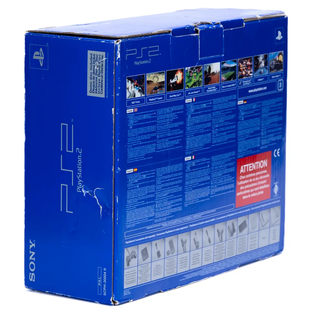 Original Playstation 2 Sort Konsoll pakke (Komplett i Eske) - Retrospillkongen