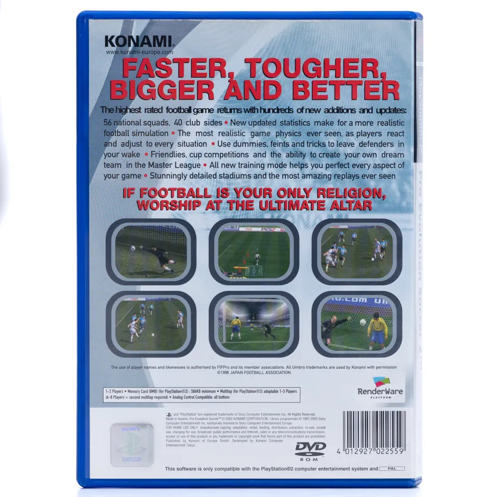 Pro Evolution Soccer 2 - PS2 spill - Retrospillkongen