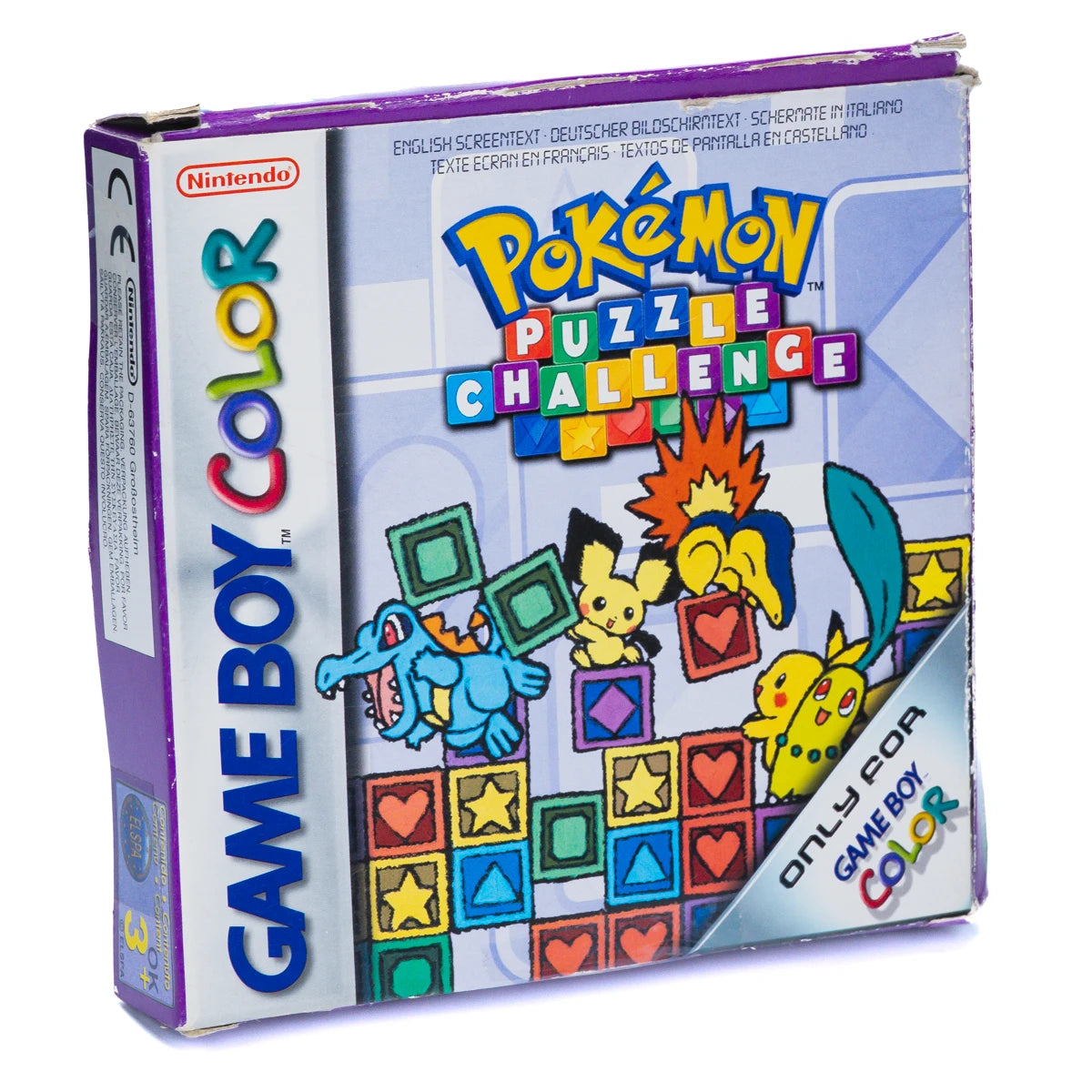 Pokémon Puzzle Challenge - GBC spill (i Eske) - Retrospillkongen