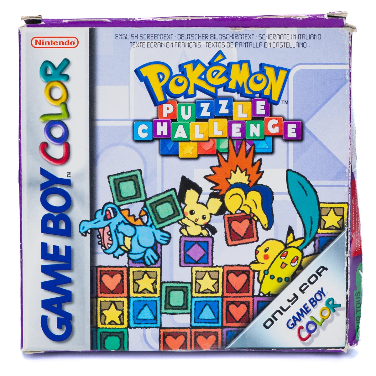 Pokémon Puzzle Challenge - GBC spill (i Eske) - Retrospillkongen