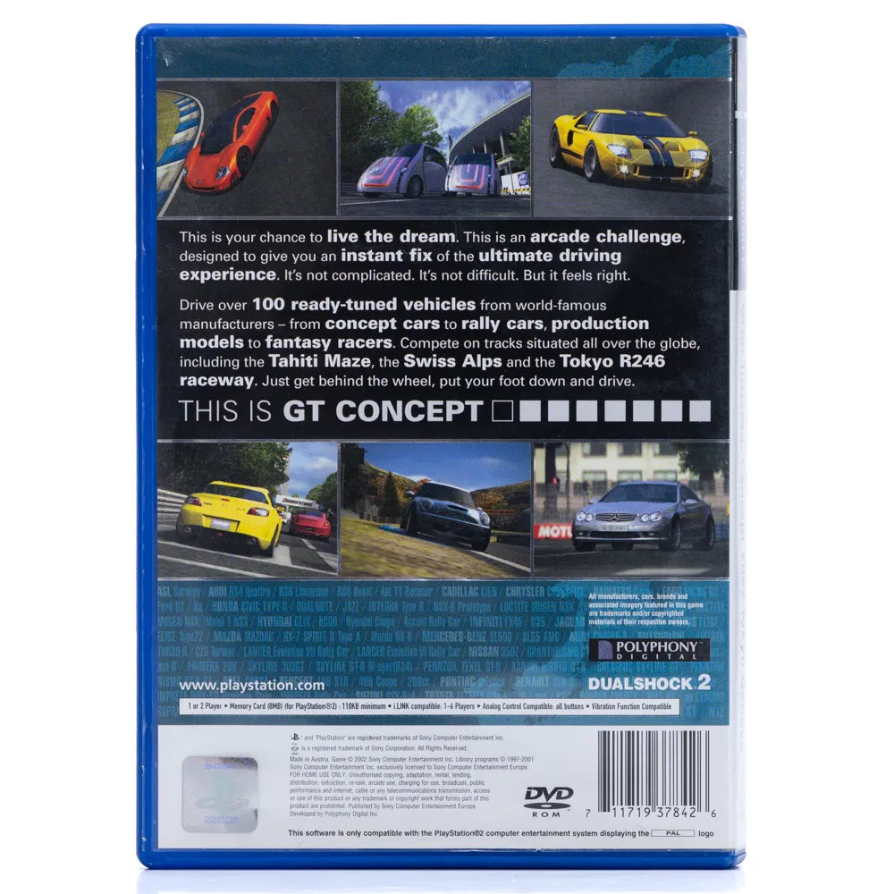 Gran Turismo Concept: 2002 Tokyo-Geneva - PS2 spill - Retrospillkongen