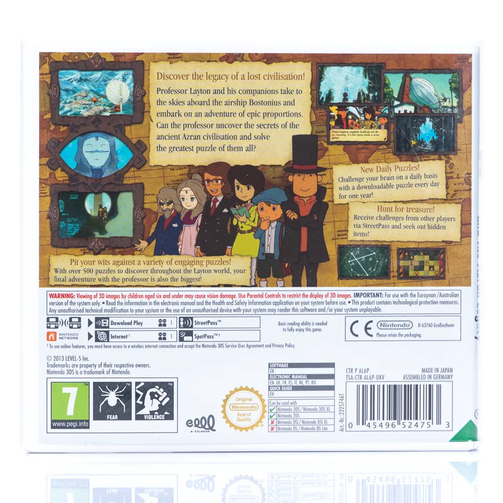 Professor Layton and the Azran Legacy - 3DS spill - Retrospillkongen